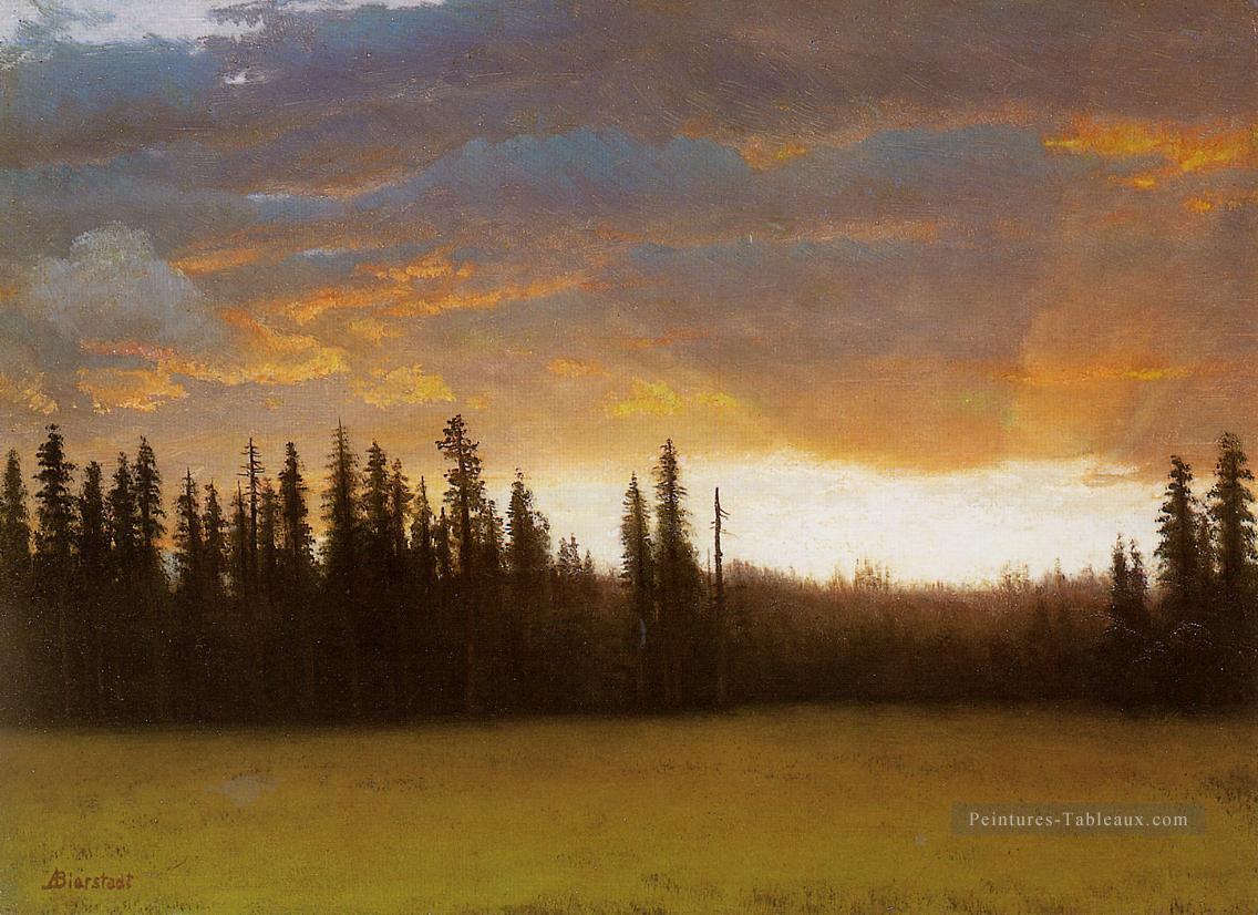Californie Sunset Albert Bierstadt Peintures à l'huile
